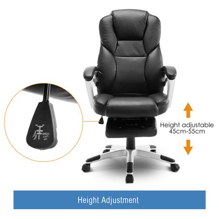 New Executive Office Computer Chair PU Armchair Footrest | Crazy Sales