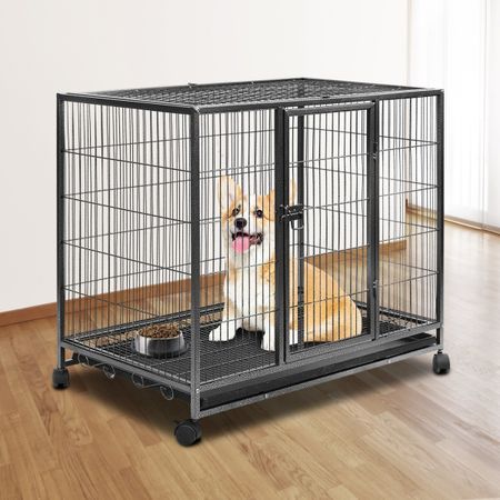 Dog Crate Doggy Playpen Puppy Kennel Pet Cat Rabbit House Metal Heavy ...