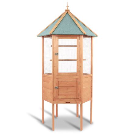 View of Large Weather Proof Wooden Bird Cage | Crazy Sales