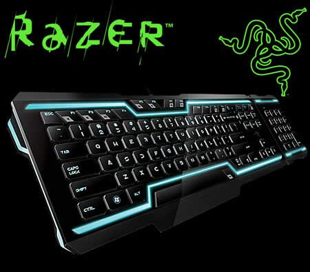 Razer Tron Legacy Fully Illuminated Gaming Keyboard, Rez & Derez Light ...