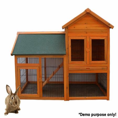double storey rabbit hutch