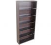6 Level Wide Wooden CD / DVD Wooden Freestanding Floor Storage Rack Cabinet Holder / Bookcase - Dark Walnut