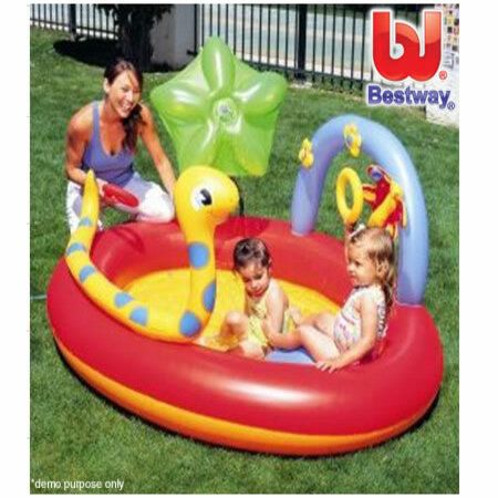 BESTWAY Inflatable Outdoor Activity Play Pool Centre - 193cm x 150cm x 89cm
