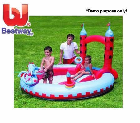 BESTWAY Inflatable Outdoor Activity Castle Play Pool Centre - 221cm x 193cm x 150cm