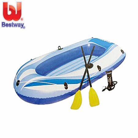 BESTWAY RX-4000 Inflatable 2 Adult + 1 Child Raft Set with Oars - 234cm ...