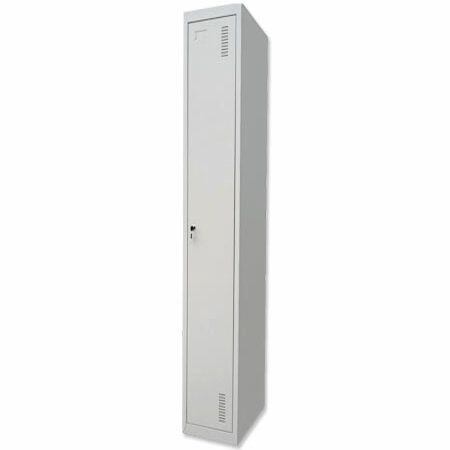 Single Door Tall Steel Storage Locker Cabinet with Lock