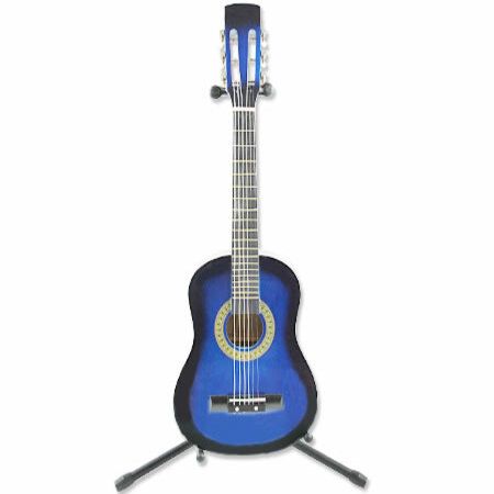 Melodic 30'' Children's Acoustic Guitar - Glossy Blue & Black.