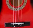 Melodic 30'' Children's Acoustic Guitar - Glossy Red & Black