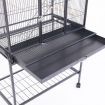 Large Bird Flight Cage Parrot Aviary Pet Budgie Cockatiel Canary Enclosure House Perches On Wheels Carrier Stand Alone