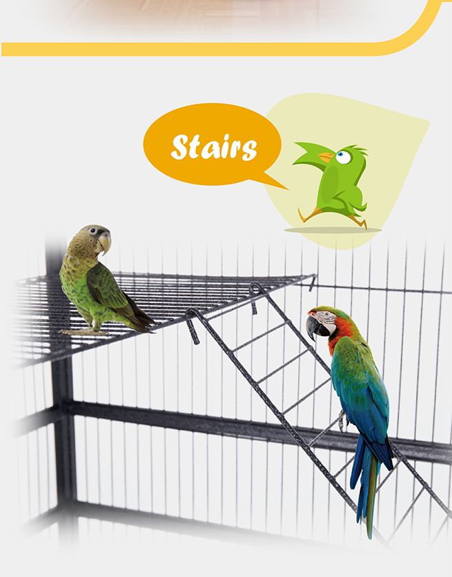 Picture of Large Stand-Alone Bird Cage on Wheels | Crazy Sales