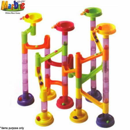 Super Marble Deluxe Race Game - Structural Construction 58 Pieces