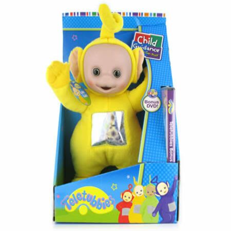 yellow teletubby toy