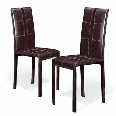 iLife 2 x Dining Chairs Coffee | Crazy Sales