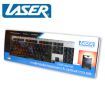 Laser - USB Multimedia Internet Keyboard & Optical Wheel Mouse - Wired