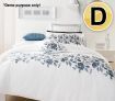 Designers Choice Embellished Embroidered Polyester Cotton Double Bed Quilt Cover & 2 x Pillowcase Bed Set - Parisienne