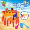 Outdoor Water & Sand Children Activity Play Table with Chair