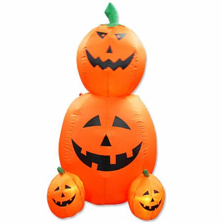 Inflatable Halloween Inflatable 360 Degree Moving Head Double Pumpkin ...