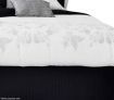 Ardor Boudoir Queen Size Bed Quilted Valance - Black
