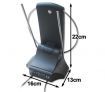 Maxkon Amplified VHF / UHF / FM Portable Indoor TV Antenna with Clock Function