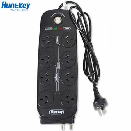 Huntkey Power Surge Protector 8 Outlets With Master-Slave Control- Black