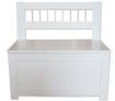 Children Kids Storage Box & Bench - White