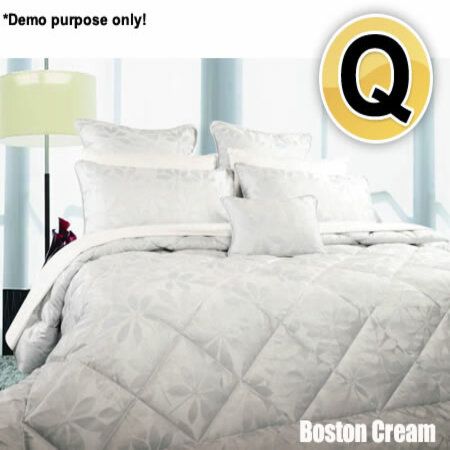 Accessorize Queen Size Boston Cream 6PCS Comforter Set