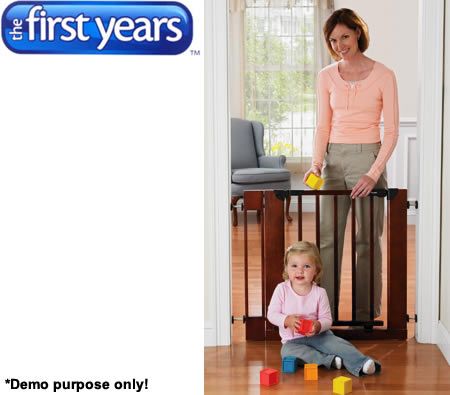 The First Years Home Decor Wooden Safety Gate