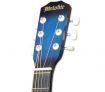 Melodic 38'' Acoustic Cutaway Guitar Blue + Guitar Stand + Guitar Tuner + 15x Guitar Picks - VALUE PACK