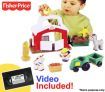 Fisher Price Discovering Animals at the Farm Play Set and VHS Video
