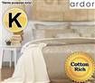 Ardor 225 Thread Count Cotton Rich Percale Quilt Cover Set - KB King Bed Paisley Stone Design