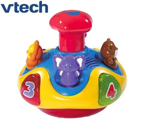 VTech Smart Start Spin & Teach Top with Lights and Sounds