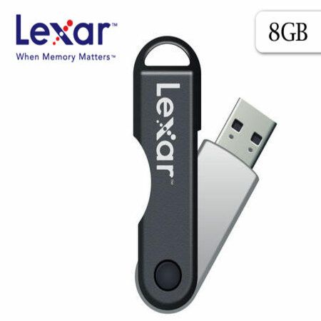 FREE SHIPPING! Lexar 8GB Jumpdrive Twist Turn Hi-Speed USB Flash Drive