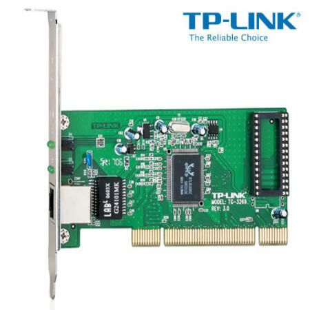 TP-LINK TG-3269 32bit Gigabit PCI Network Adapter, RealTek RTL8169SC, 10/100/1000Mbps Auto-Negotiation RJ45 port, Auto MDI/MDX