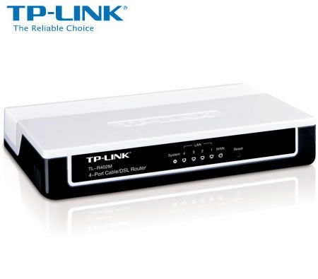 TP-LINK TL-R402M 1 WAN Port + 4 LAN Ports, Cable/DSL Router for Home, Dial-on-demand, Firewall, DHCP, DMZ Host, VPN Pass-through, Supports PPPoE
