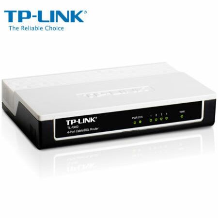 TP-LINK TL-R460 1 WAN port + 4 LAN ports, Cable/DSL Router for Home and Small Office, Dial-on-demand, Advanced firewall, Parental control, DDNS