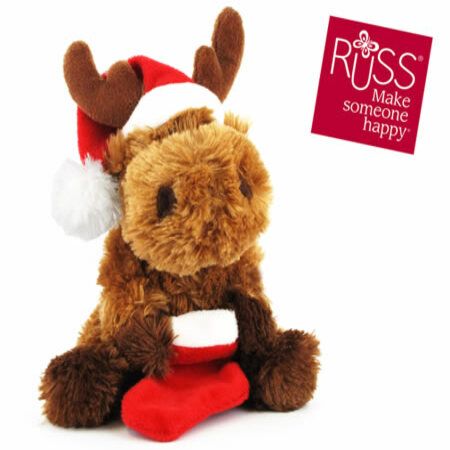 Russ Lil' Softies 7" Christmas Plush Soft Toys - Reindeer