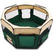 Small Sized Portable Pet Tent Playpen Dog/Cat Kennel 8 Panels - Green 