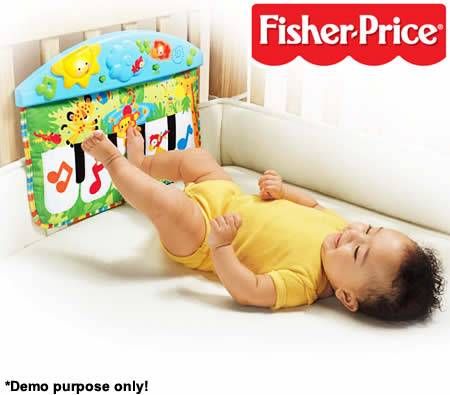 Fisher Price Rainforest Kick N Play Soft Piano Baby Activity Toy