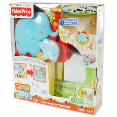 Fisher Price Luv U Zoo Crib N Go Projector Soother Crazy Sales