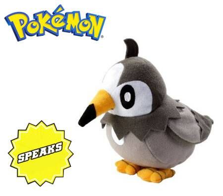 Pokemon Diamond and Pearl - Starly 8 Inch Talking Electronic Plush Soft Toy