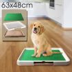 Pet Toilet Pad Indoor Dog Grass Restroom - Large - Coffee Coloured Tray