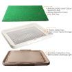 Pet Toilet Pad Indoor Dog Grass Restroom - Large - Coffee Coloured Tray