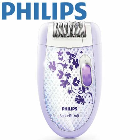 Philips Satinelle Soft Epilator - White/Purple
