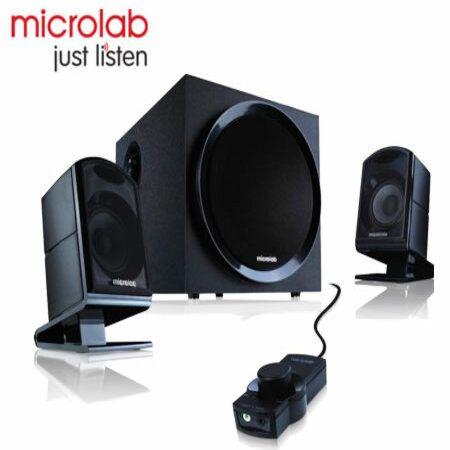 Microlab M-820 System Audio Speaker 2.1, With Cable Control, RMS Power ...