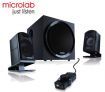 Microlab M-820 System Audio Speaker 2.1, With Cable Control, RMS Power: 40W (12W x 2 +16W); Built-in Auxiliary Port and Headphone Jack