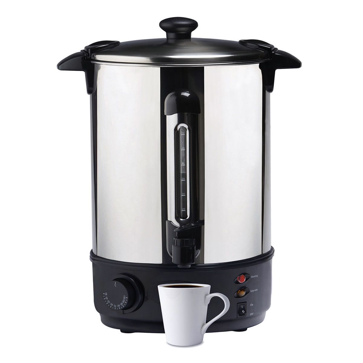 10 Litre Electric Hot Water Boiler Urn Stainless Steel Design