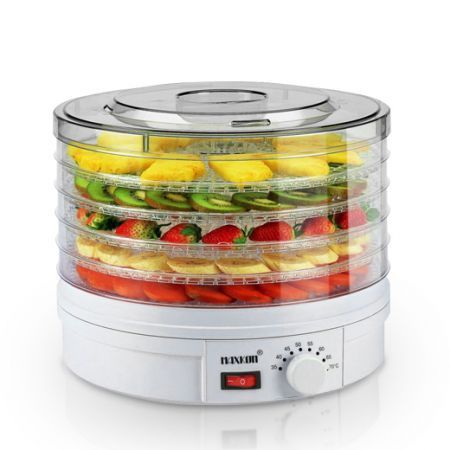 Maxkon Round Adjustable Food Dehydrator with Removable Trays