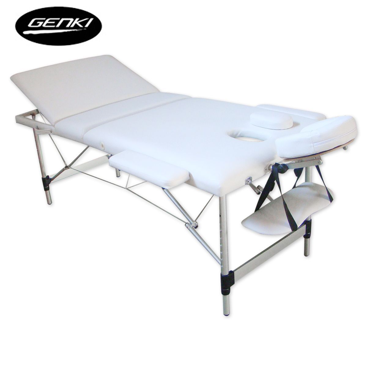 Genki Portable Massage Table Bed Foldable & Adjustable Aluminium