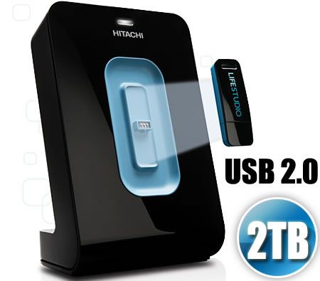 Hitachi LifeStudio Desk Plus 2 TB External HDD USB2.0 
