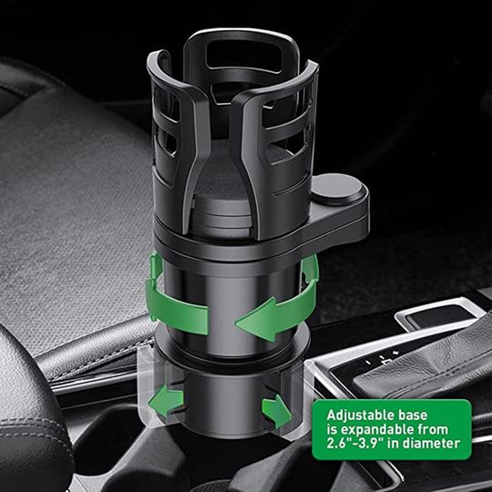  2 in 1 Multifunctional Car Cup Holder Expander with Adjustable  Base,THIS HILL Cup Holder Extender for Car for Bottles Cups Drinks Snack :  Automotive